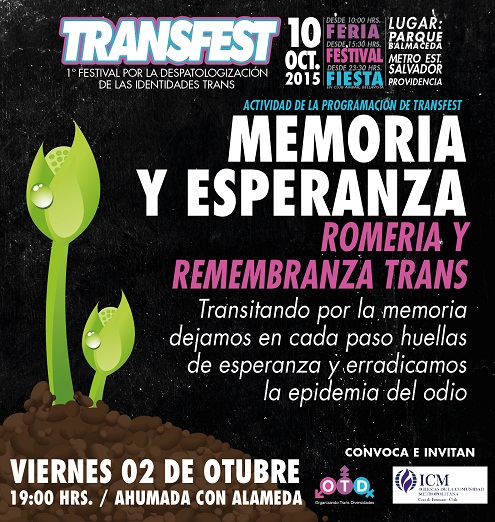 Romería y remembranza trans. 2 de octubre