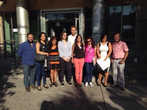 Miembres del FDS acompañando a la familia de Marcelo Lepe