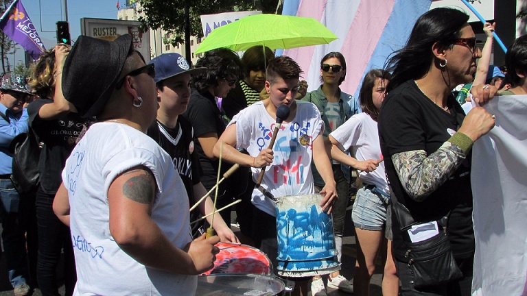 Batucada Trans de OTD Chile :D