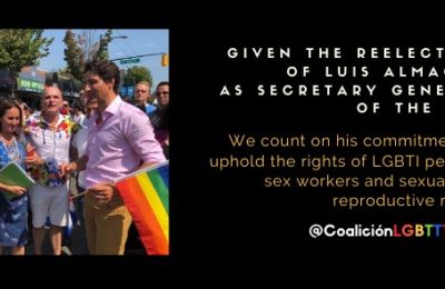 The LGBTTTI Coalition Urge The Secretary General Of The OAS Luis Almagro, To Carry Out His Compromises In Relation To Human Rights During His Second Mandate