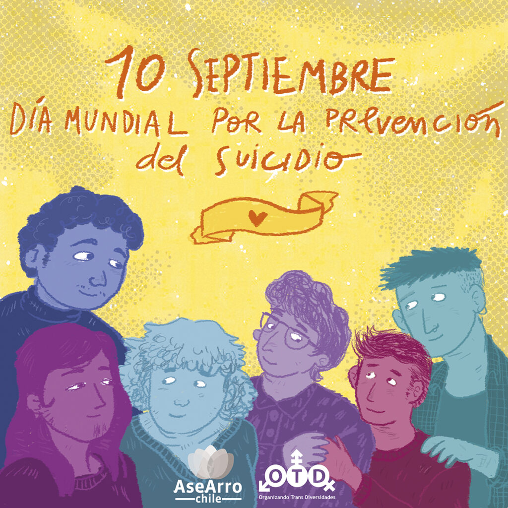 Asociación OTD y Asexuales y Arromántiques de Chile conmemoran el Día Mundial por la Prevención del Suicidio